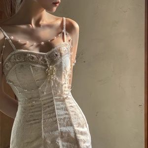 Baroque Sybil Pearl Mermaid Dress